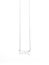 Load image into Gallery viewer, Happiness – Sanskrit Necklace (Silver)