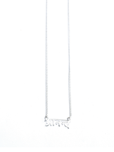 Load image into Gallery viewer, Happiness – Sanskrit Necklace (Silver)
